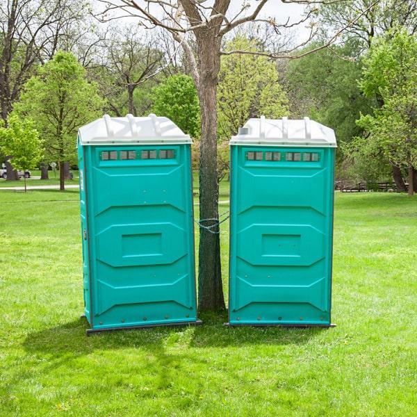 long-term porta potties should be serviced on a regular basis, usually once a week, to ensure cleanliness and functionality